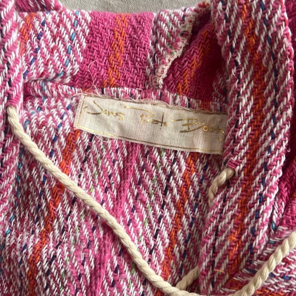 NWOT Jen’s Pirate Booty Free People Pink Knit Hoodie Sz M/L - Picture 6 of 8